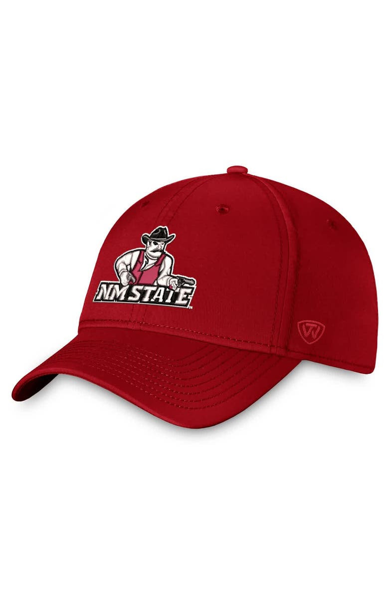 TOP OF THE WORLD Men's Top of the World Crimson New Mexico State Aggies Reflex Flex Hat, Main, color, Crimson