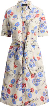 Lauren Ralph Lauren Floral Linen Shirtdress