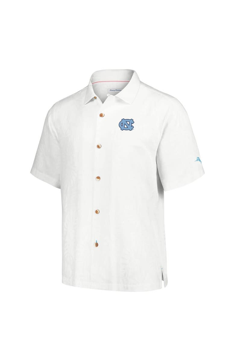 Tommy Bahama Men's Tommy Bahama White North Carolina Tar Heels Castaway Game Camp Button-Up Shirt, Alternate, color, 