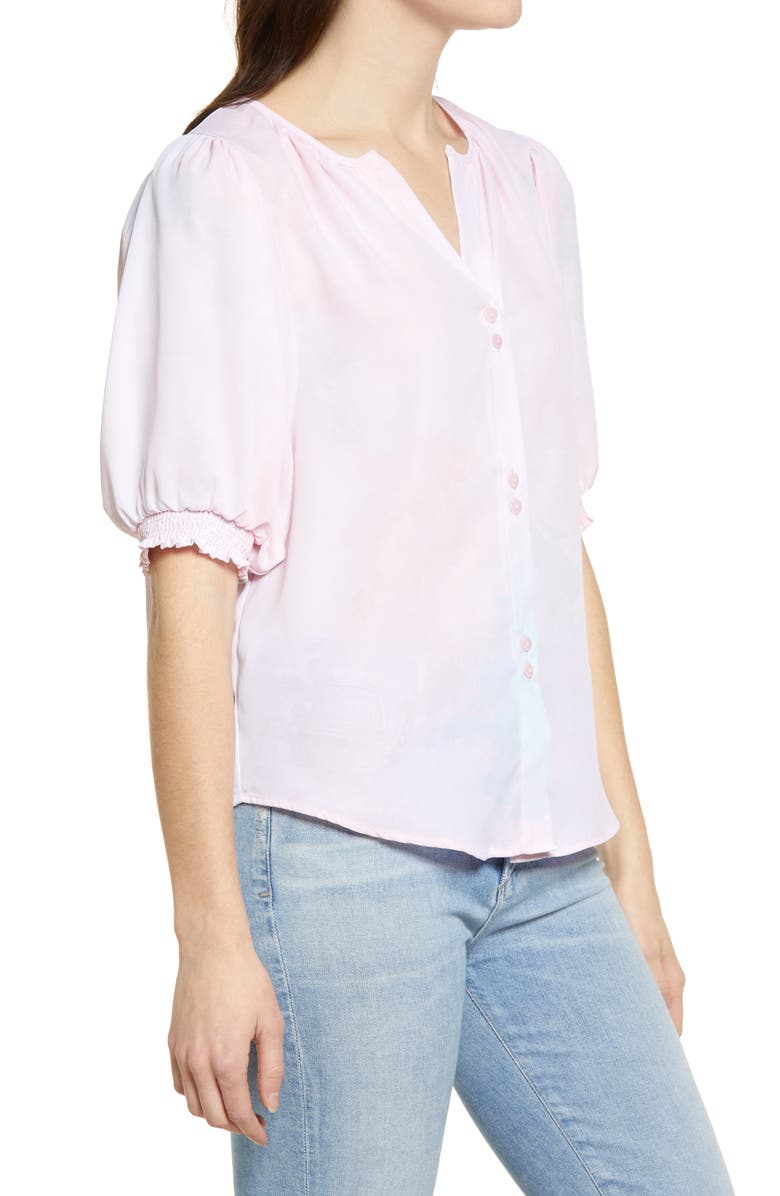 Bobeau Valerie Button Front Top, Alternate, color, 