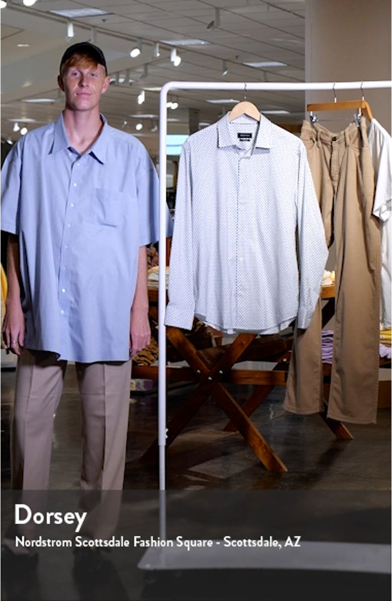 James OoohCotton<sup>®</sup> Double Dot Print Button-Up Shirt, sales video thumbnail