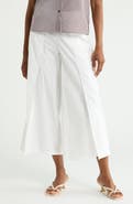 JASON WU Slit Front Poplin Wide Leg Pants
