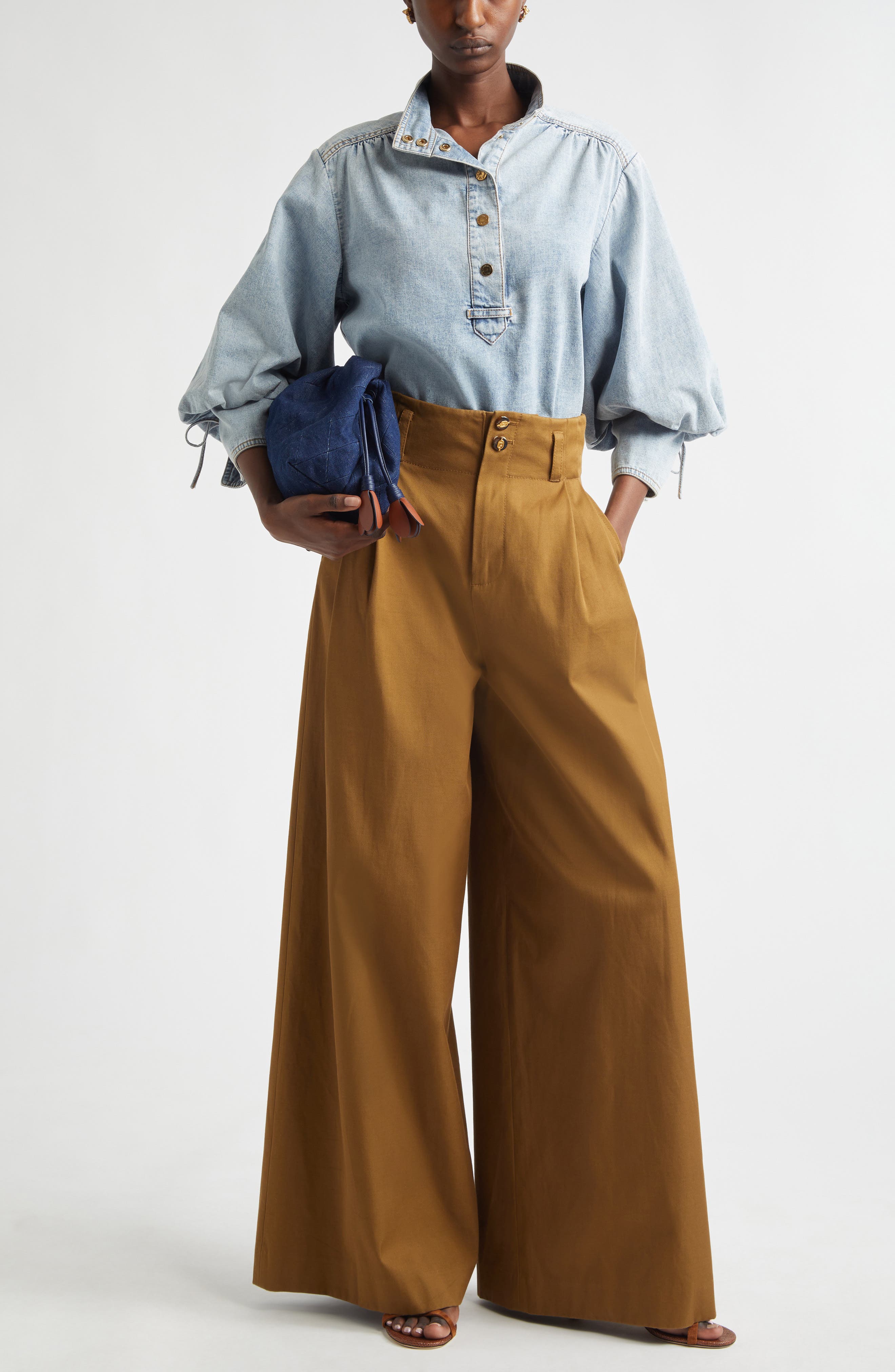 Luna Drill Tailored Trousers - image 2