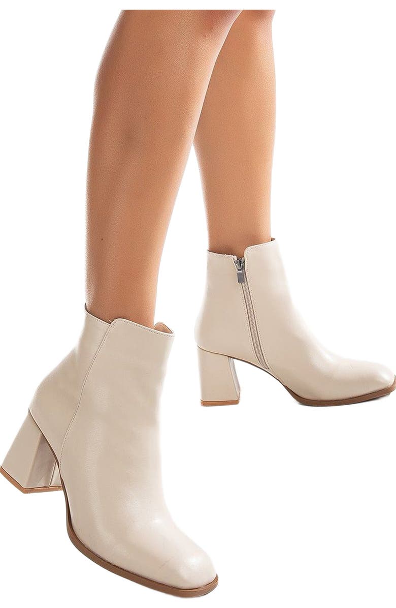 Forever & Always Shoes Nadine Ankle Boots, Alternate, color, Beige