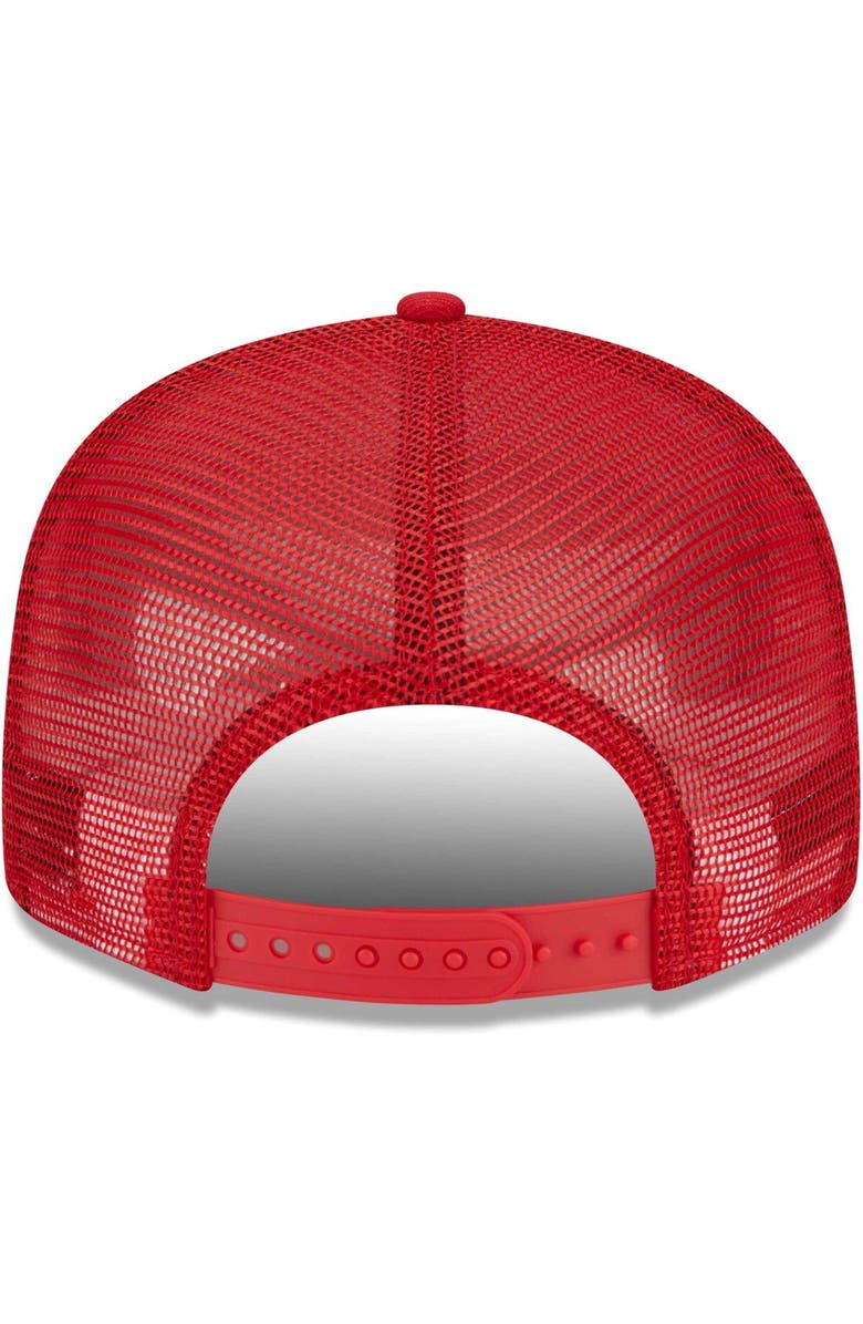 New Era Men's New Era Red Tampa Bay Buccaneers Collegiate Trucker 9FIFTY Snapback Hat, Alternate, color,