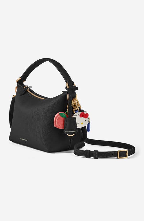 Maison De Sabre Maison De Sabré Small Leather Soft Hobo In Black Caviar