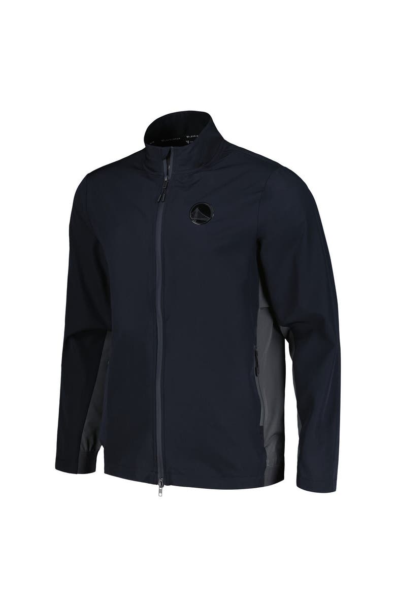 LEVELWEAR Men's Levelwear  Black Golden State Warriors Harrington Full-Zip Jacket, Alternate, color, 