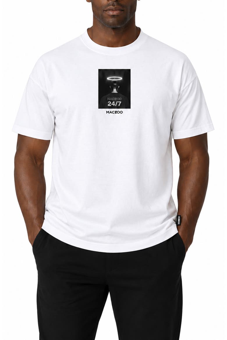 Marthyr Graphic T-Shirt, Main, color, WHITE