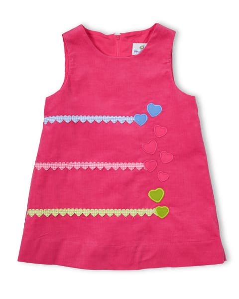 Corduroy Jumper With Hearts (Baby, Toddler, Little Kid)