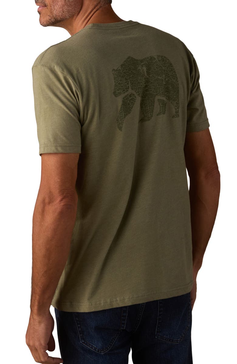 The Normal Brand Highway Bear Cotton Blend Graphic T-Shirt, Alternate, color, Light Olive