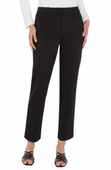 Liverpool Los Angeles Holly Welt Pocket Ankle Straight Leg Ponte Pants