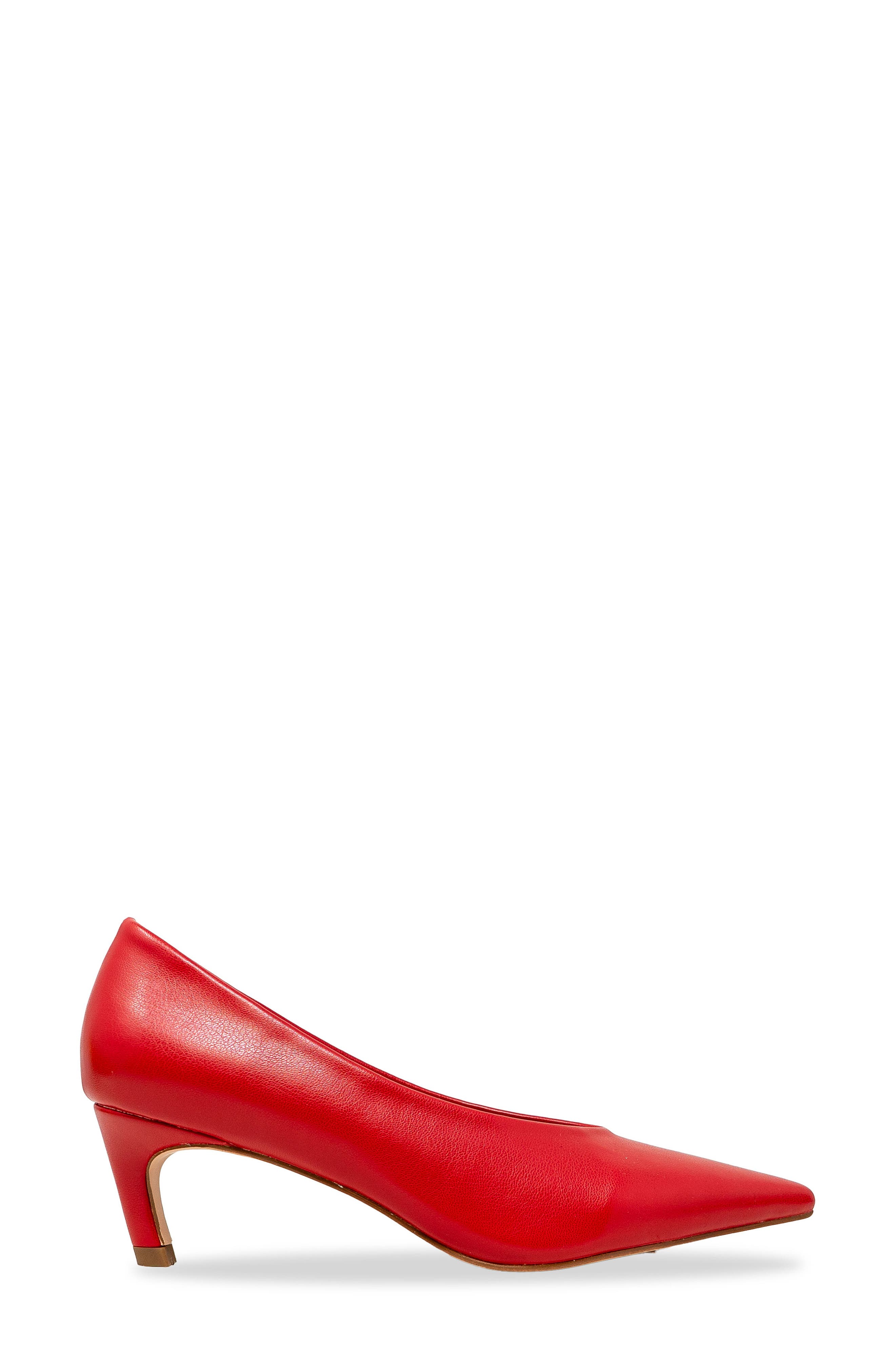 Zandra Pointed Toe Pump, Alternate, color, RED PU