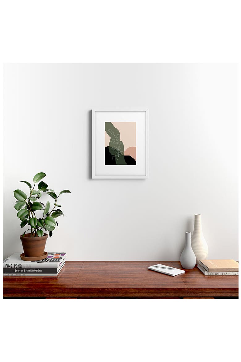 Boho Framed Art Print, Alternate, color, WHITE FRAME