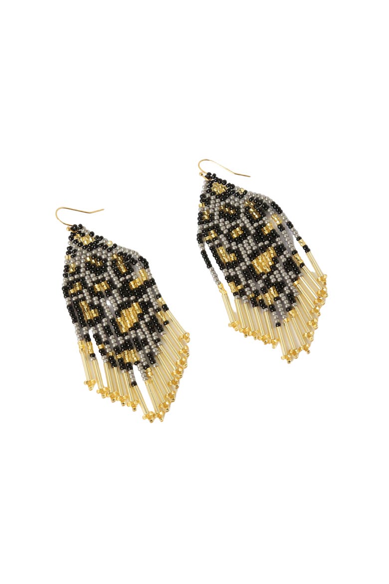 Sunset Embera Earrings, Alternate, color, Sunset