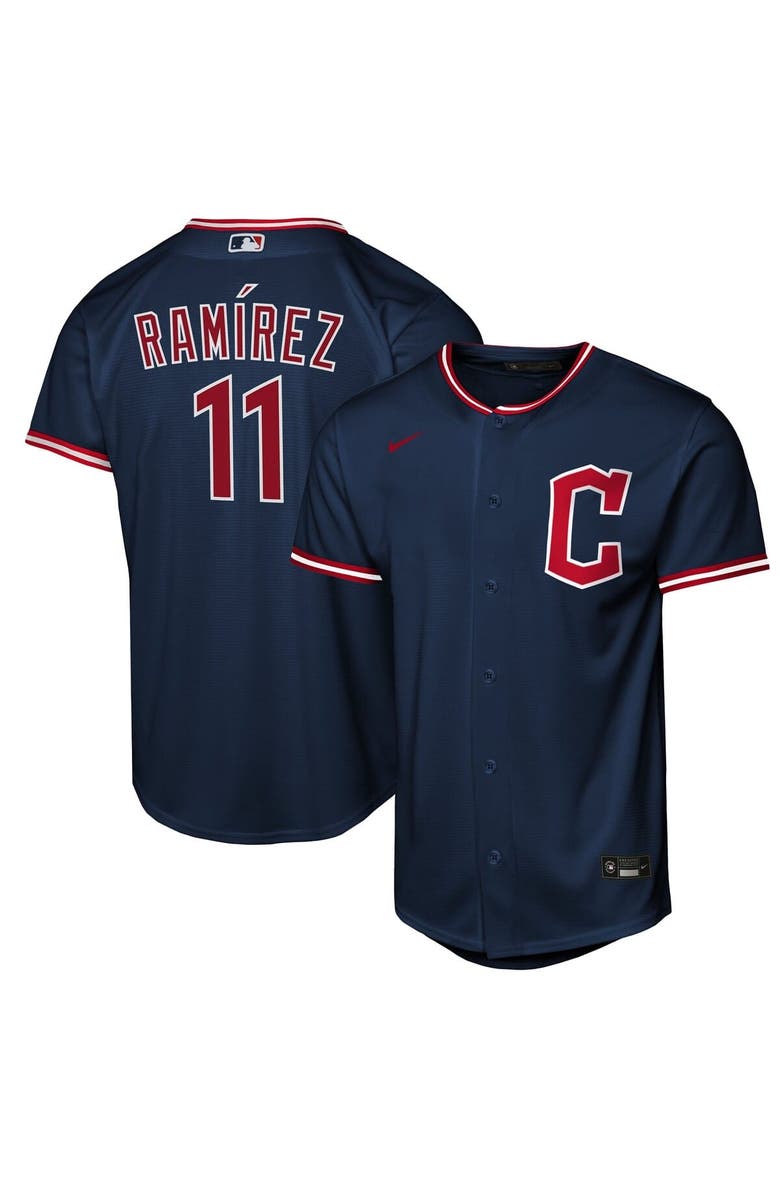 Nike Youth Nike José Ramírez Navy Cleveland Guardians Alternate Replica Player Jersey, Alternate, color,