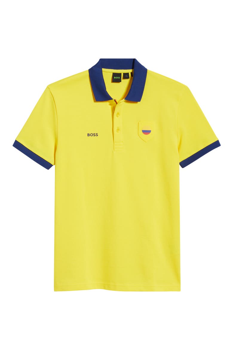 Lux Paddy Cotton Polo, Alternate, color, COLOMBIA