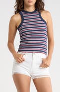Madden Girl Stripe Rib Tank