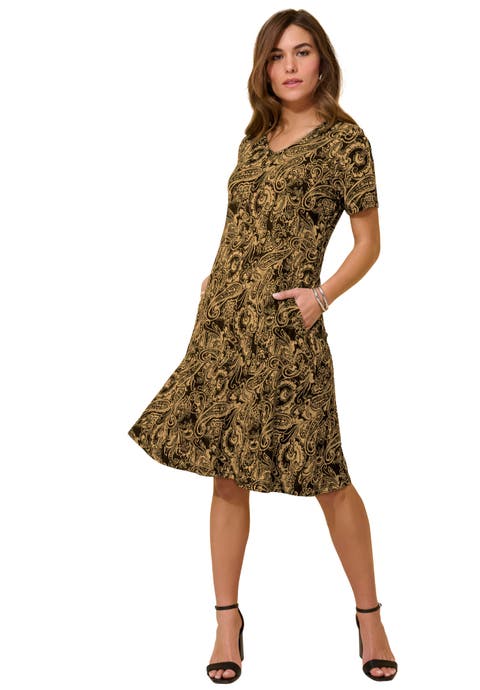 Plus Size Stretch Knit Pocket Swing Dress