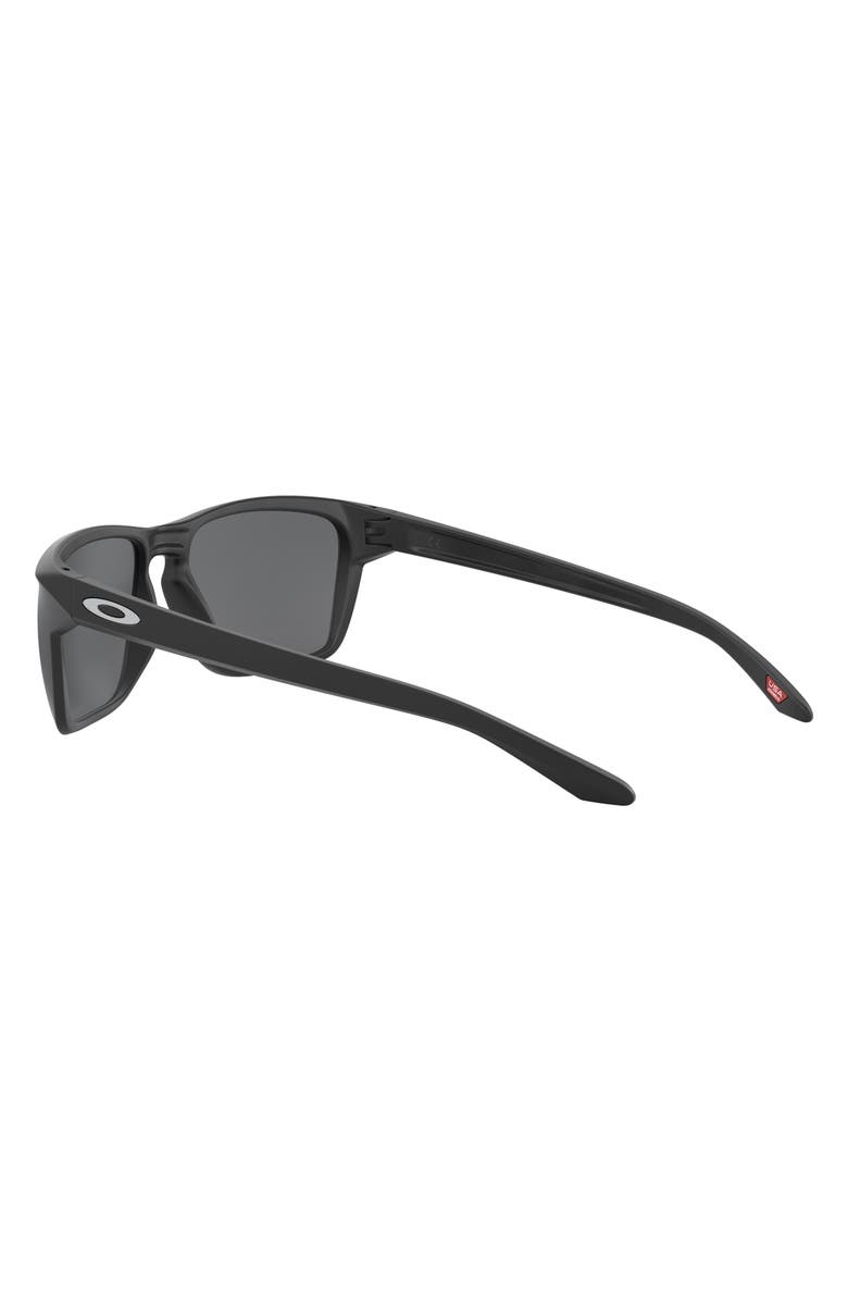 Oakley Sylas 60mm Prizm<sup>™</sup> Polarized Rectangular Sunglasses, Alternate, color, Matte Black