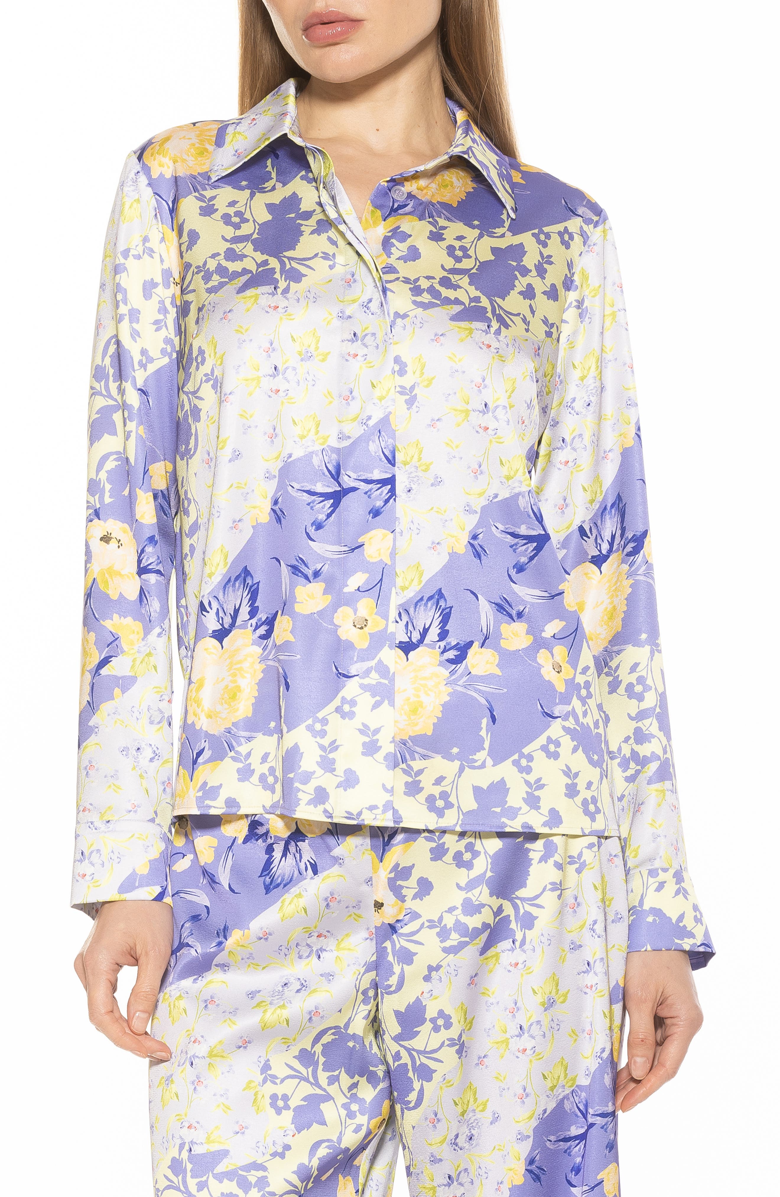 Alexia Admor Ginger Floral Button-Up Shirt