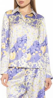 Alexia Admor Ginger Floral Button-Up Shirt