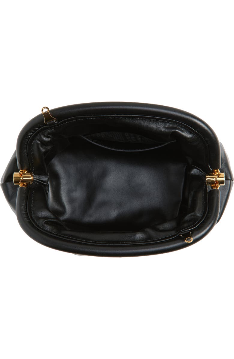 Stella McCartney Falabella Padded Soft Clutch, Alternate, color, Black