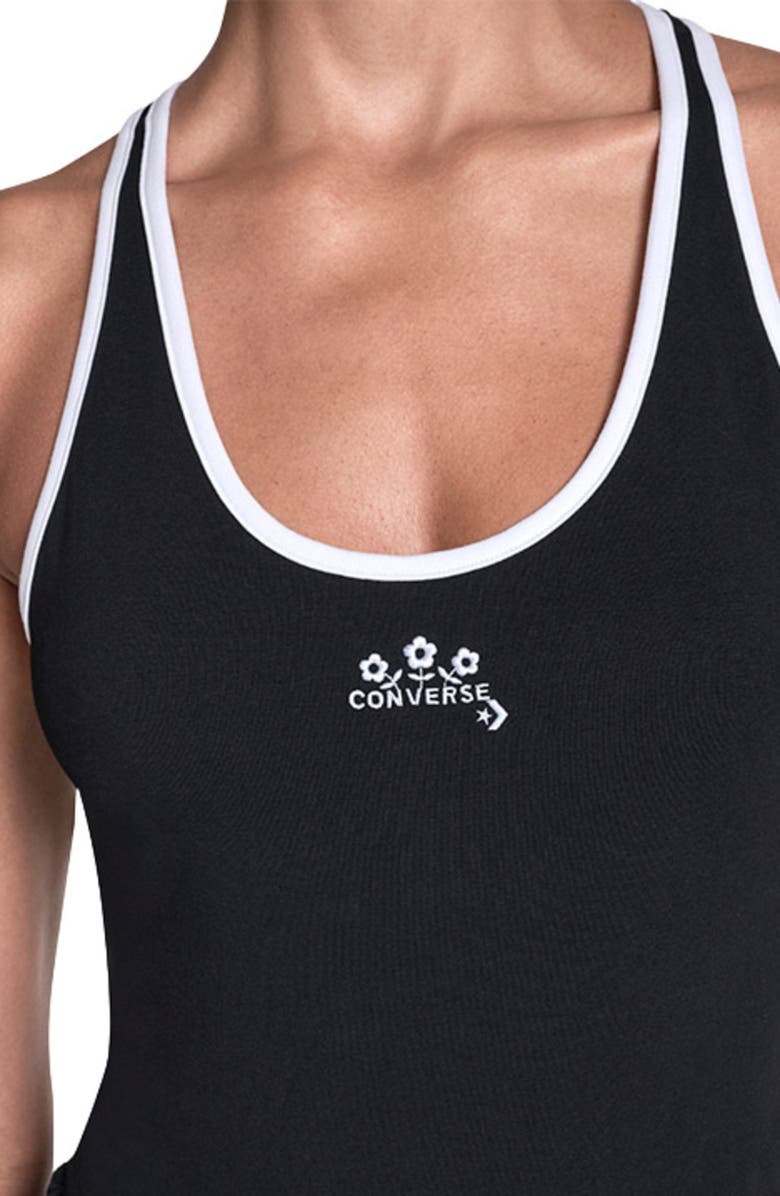 Converse Jersey Bodysuit, Alternate, color, Converse Black