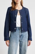 MANGO Peppa Crop Denim Jacket