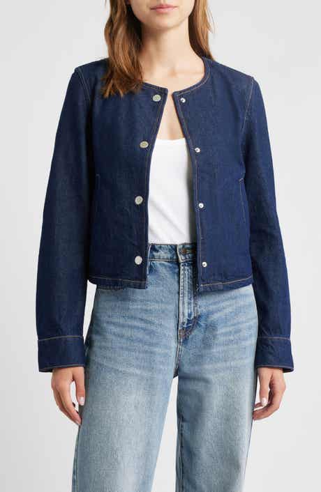 MANGO Peppa Crop Denim Jacket