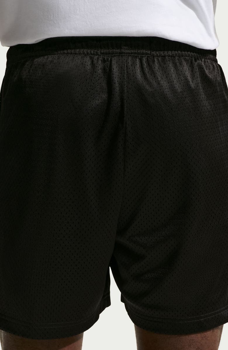 Nike Standard Issue 5-Inch Practice Mesh Basketball Shorts, Alternate, color, Black/ Pale Ivory
