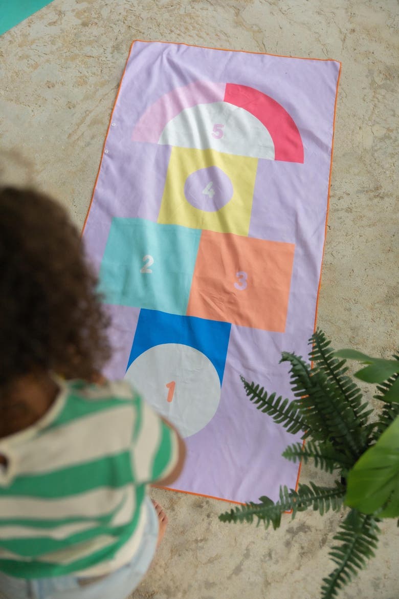 Play Towel Hopscotch Beach & Pool Play Towel, Alternate, color, Multi
