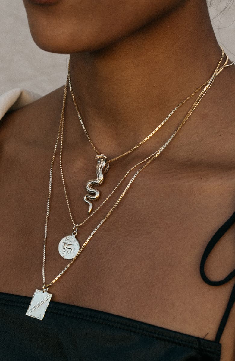 Child of Wild Cobra Pendant Necklace, Alternate, color, Gold