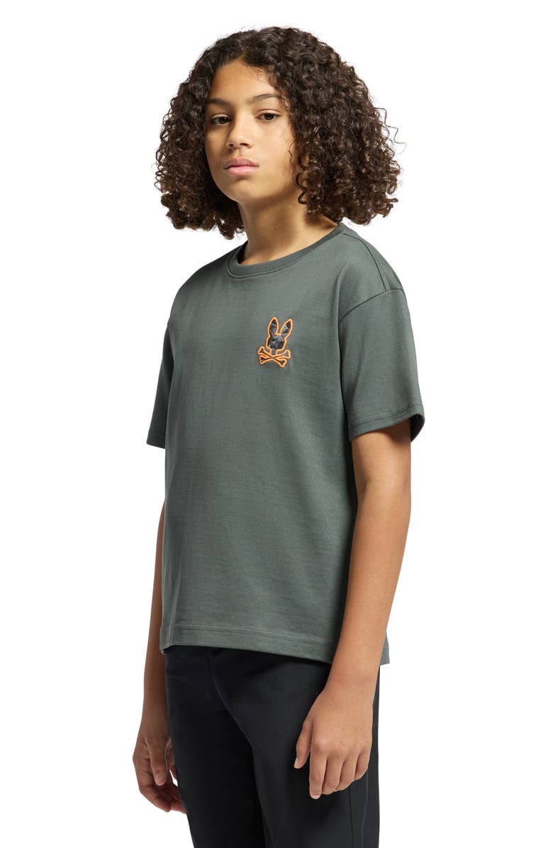 Psycho Bunny Kids' Embroidered Cotton Graphic T-Shirt, Alternate, color,