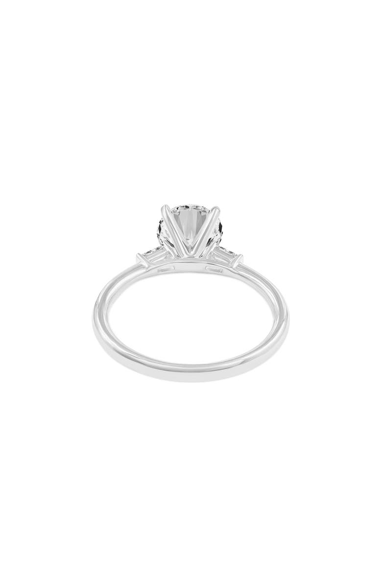 LuvMyJewelry Liora 14K White Gold Round Cut Lab Grown Diamond 3 Stone Engagement Ring - 1.6 ctw, Alternate, color, 14K White Gold