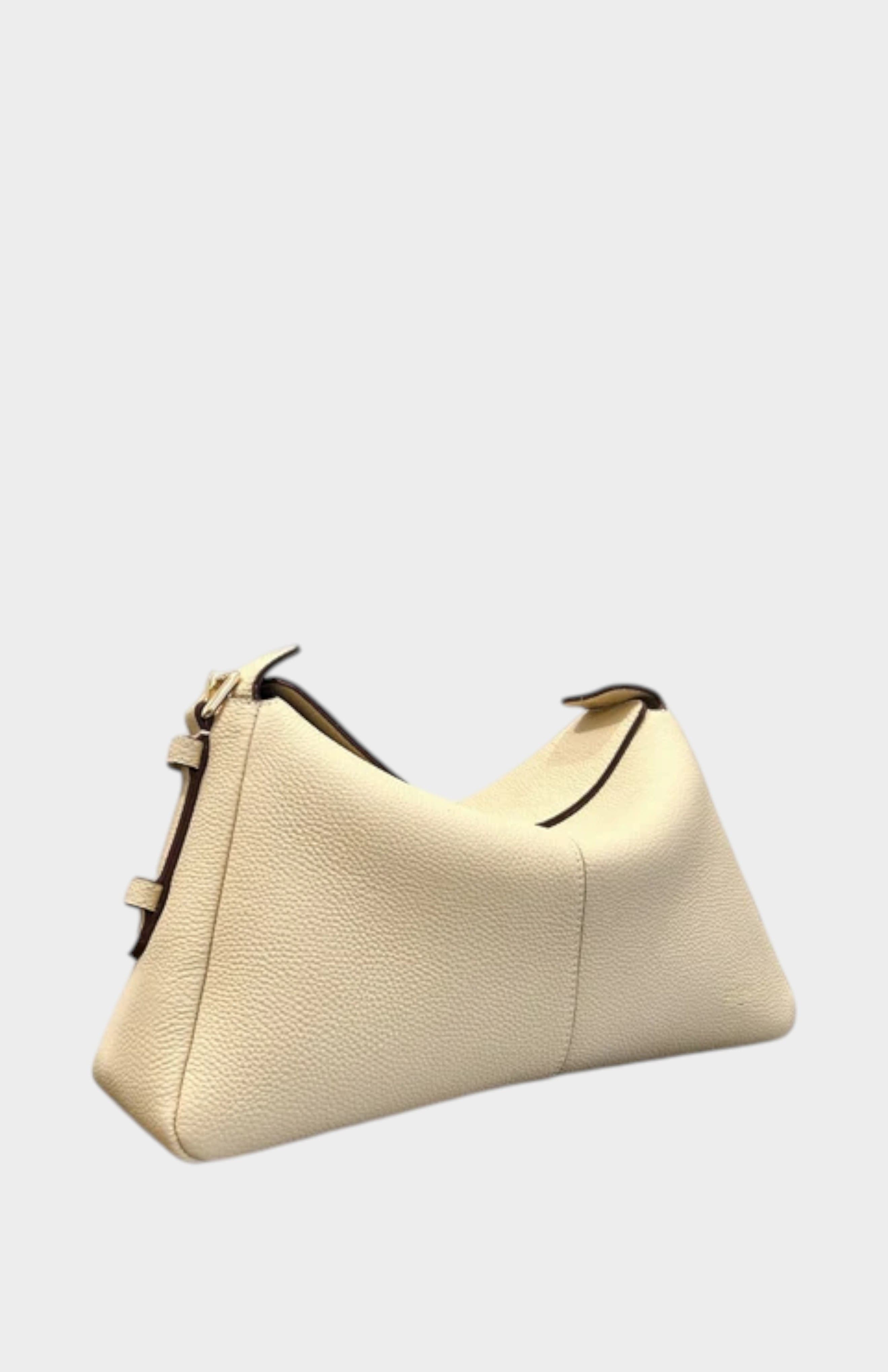 Madolyn Genuine Pebble Leather Shoulder Bag, Alternate, color, Creamy White