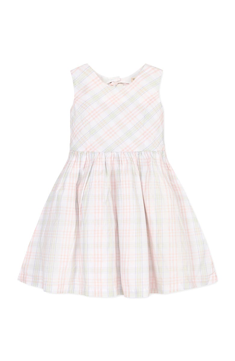 Hope & Henry Kids' Organic Stretch Poplin Button Back Party Dress, Main, color, Chateau Plaid