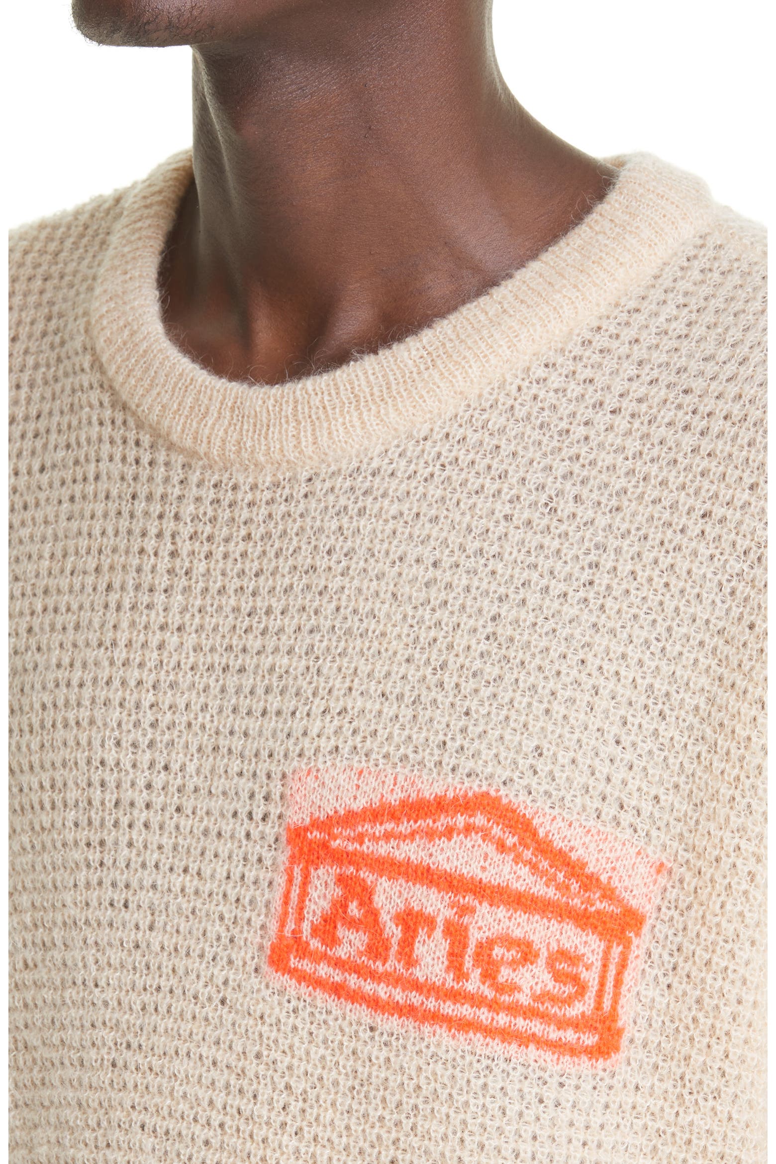 Temple Rack Aries Temple Logo Oversize Waffle Knit Sweater (Men) | Nordstromrack