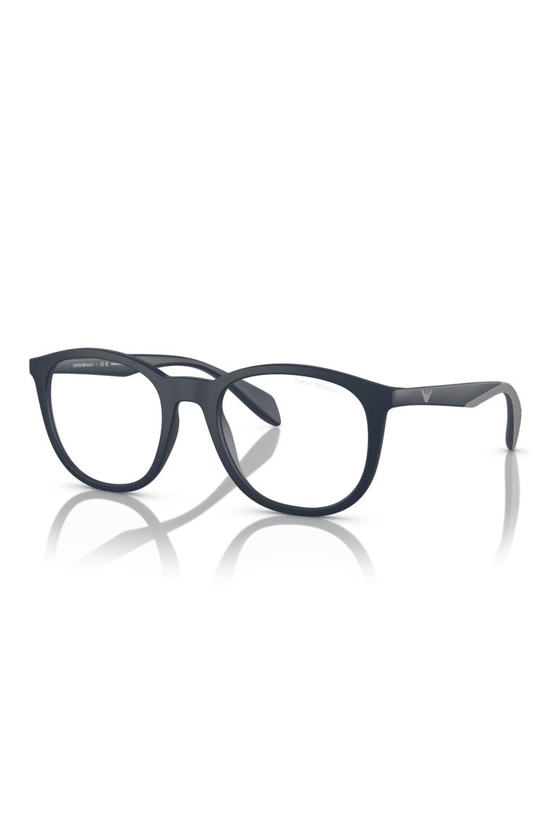 53mm Phantos Optical Glasses, Alternate, color, MATTE BLUE / CLEAR