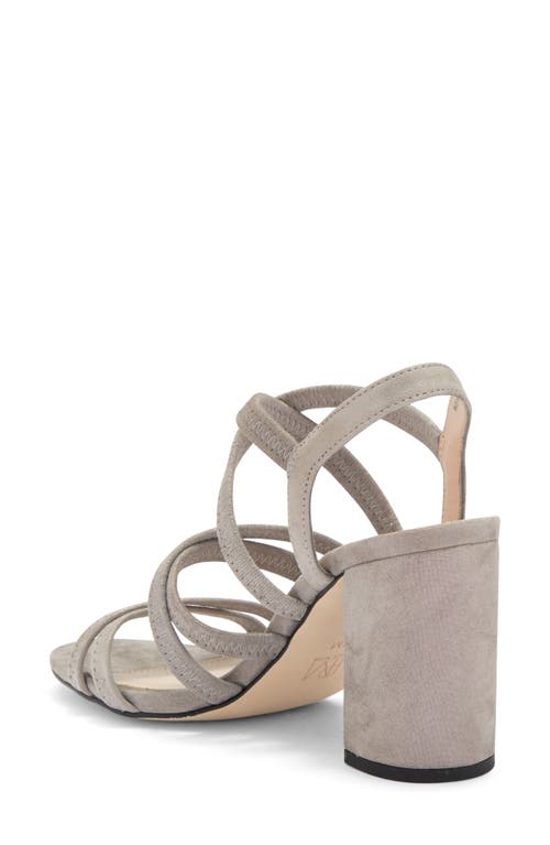Shop Pelle Moda Grace Metallic Sandal In Pewter