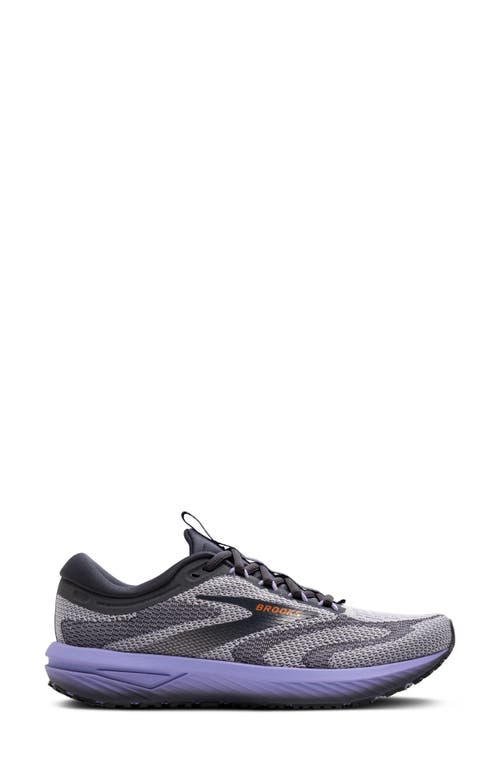 Brooks Revel 7 Hybrid Running Shoe In Sweet Lavender/ebony/alloy