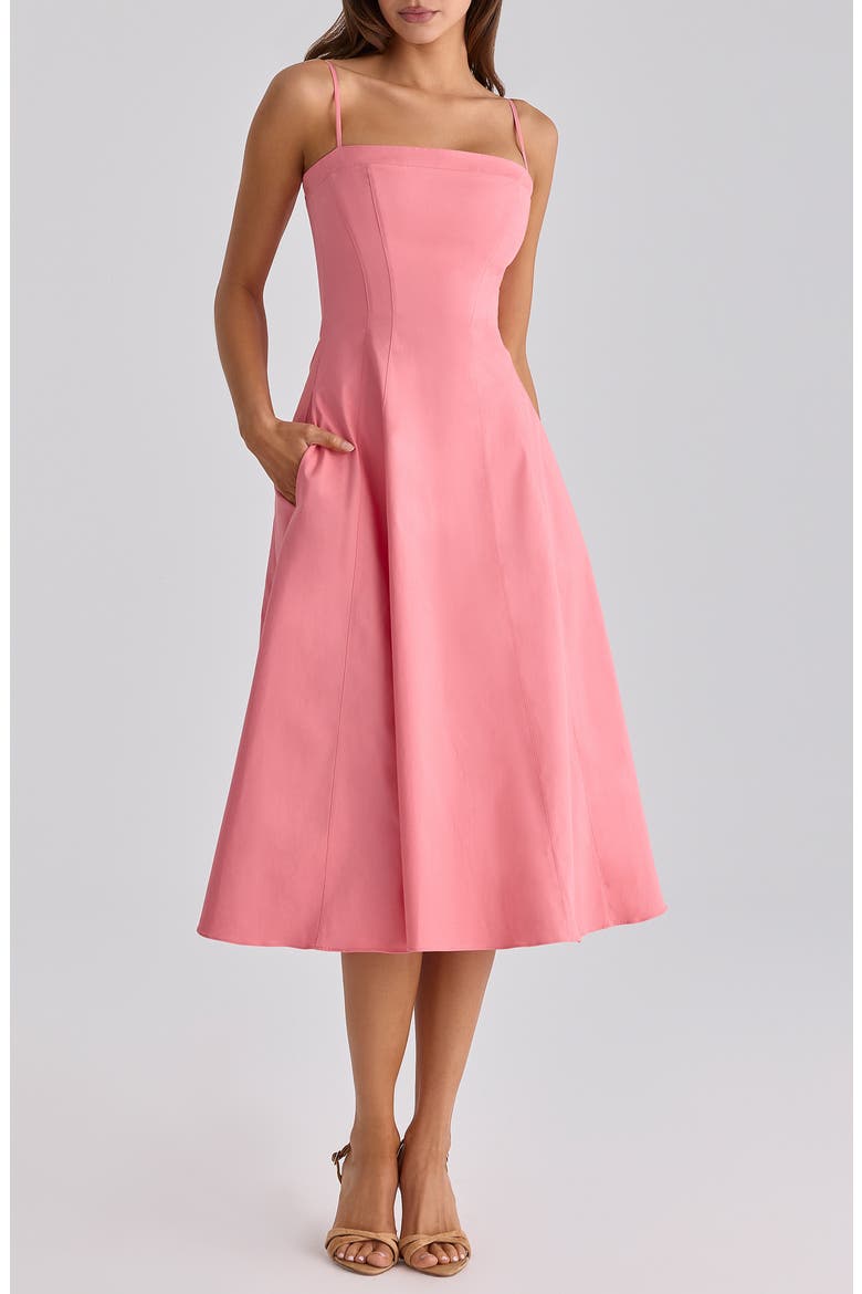 Dolly A-Line Cocktail Dress, Alternate, color, RASPBERRY