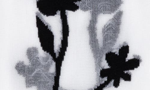 Hansel From Basel Shadowplay Sheer Quarter Socks In White