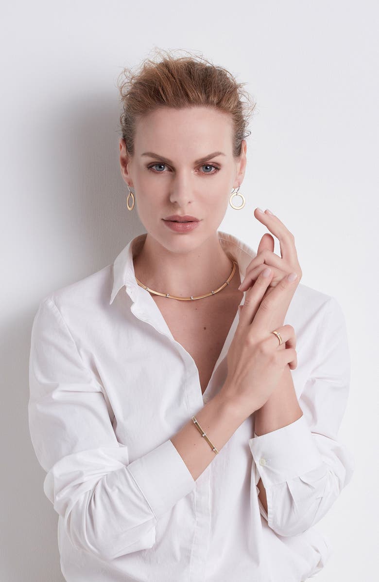 Marco Bicego Masai 18K Yellow Gold & Diamond Single Row Ring, Alternate, color, 