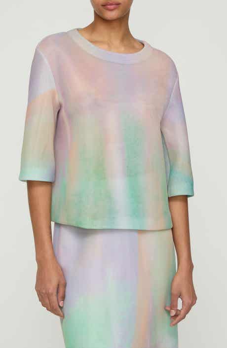 Aurora Print Neoprene T-Shirt