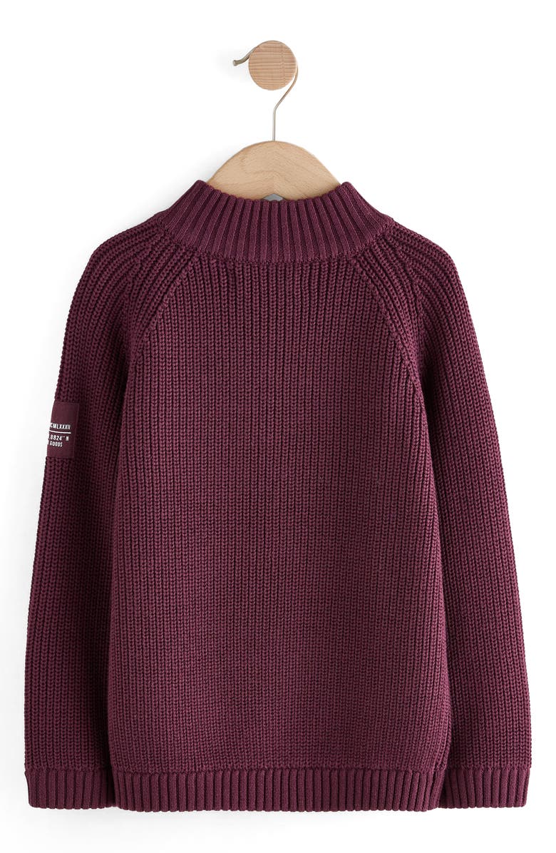 NEXT Kids' Half Zip Sweater, Alternate, color, Purple