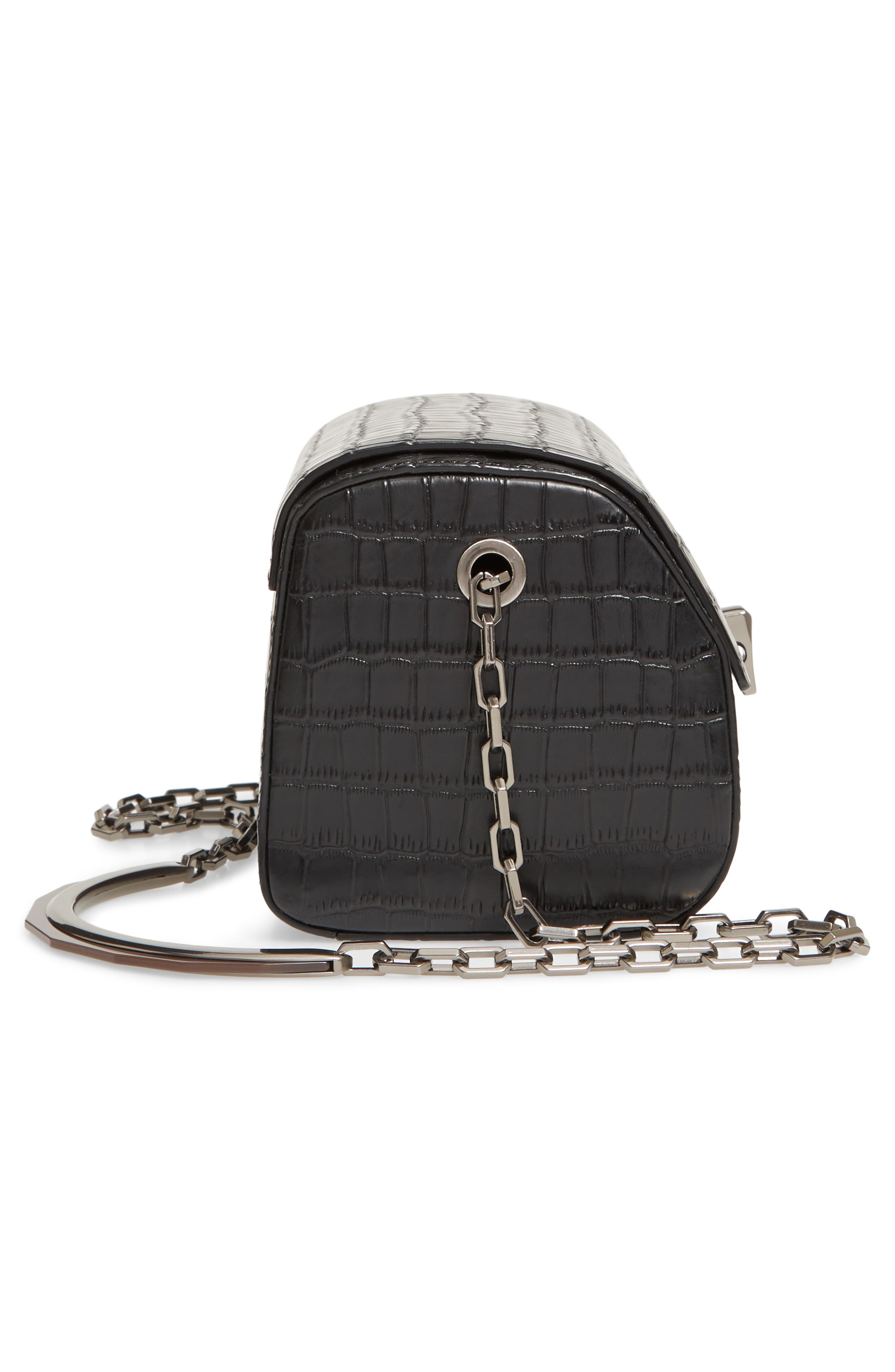 the VOLON PO Trunk Leather Shoulder Bag, Alternate, color, 