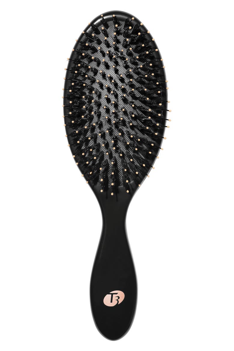 Polish & Shine Hair Brush, Main, color, BLACK