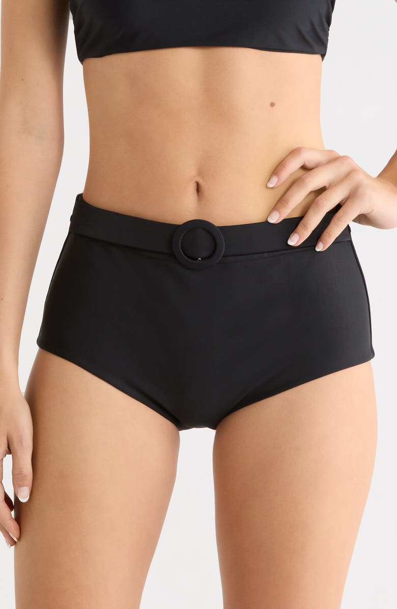 Ramy Brook Danica Belted Hipster Bikini Bottoms, Main, color, 