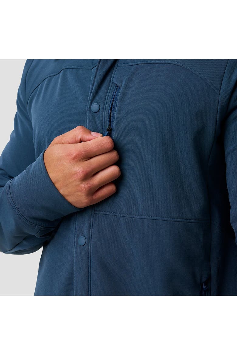 Destination Softshell Fleece Snap-Up Shirt - Men's, Alternate, color, Midnight Blue