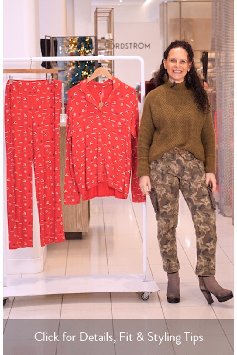 Long Sleeve Button-Up Shirt & Pants Pajama Set video